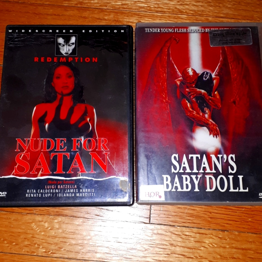 Double Bill Nude for Satan and Satan's Baby Doll on DVD